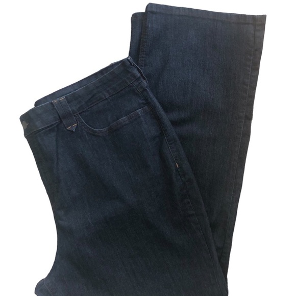 NYDJ Women’s Boot Cut Trouser Jean Sz 24W Dark Denim Stretch Lift N Tuck Tech - Picture 2 of 6